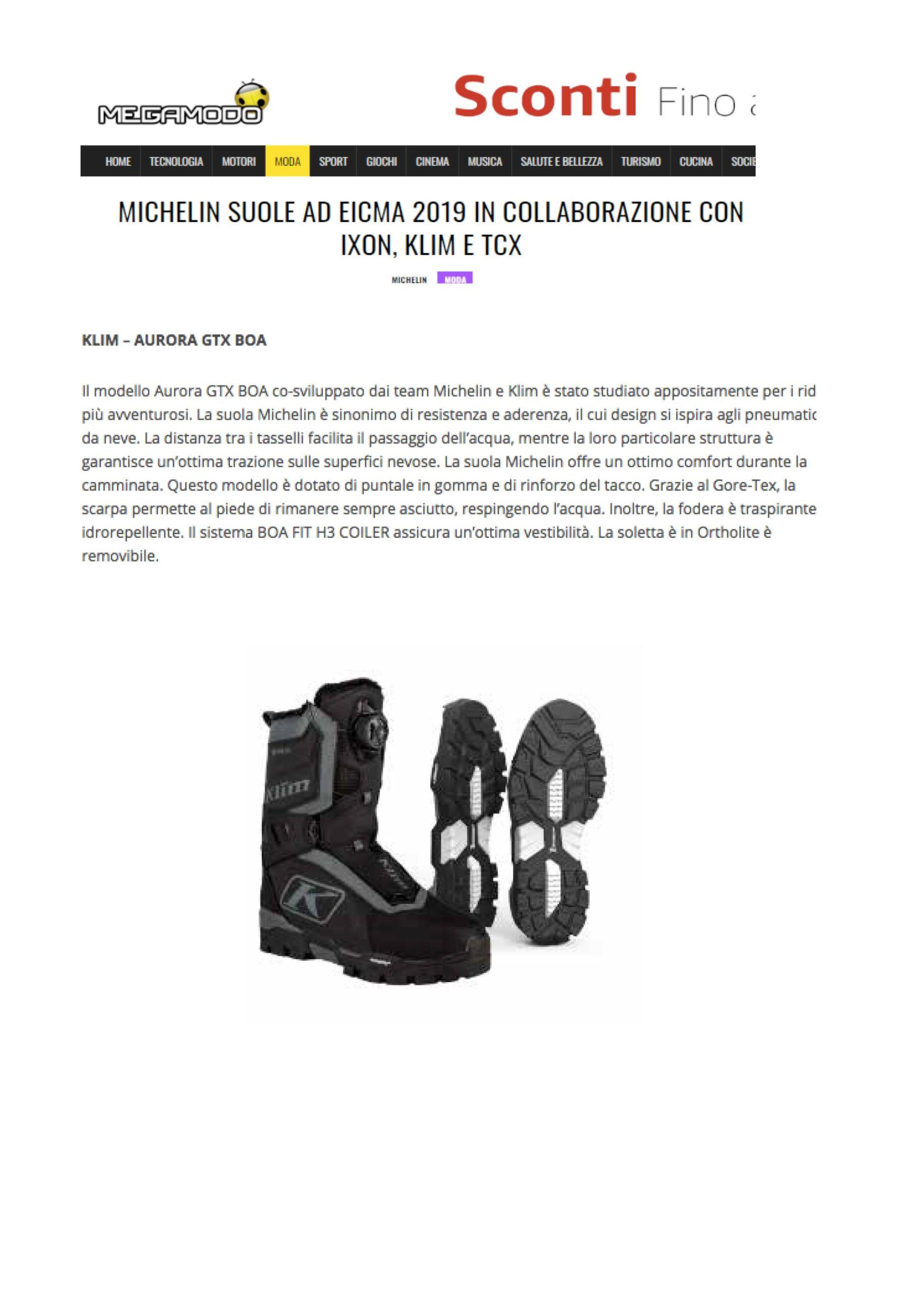 Scopri di più sull'articolo Klim Aurora GTX Boa | megamondo.it