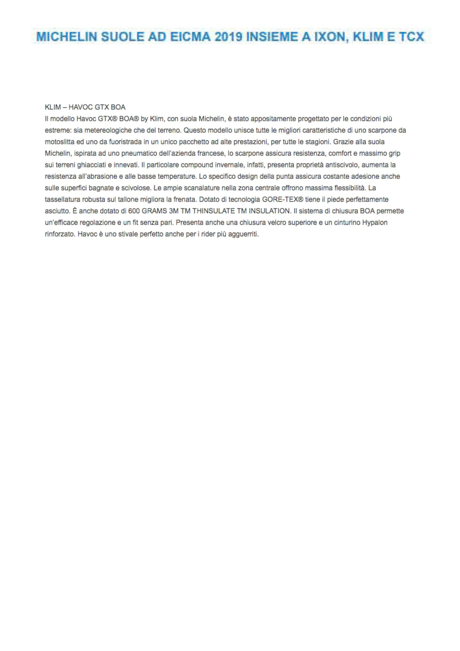 Scopri di più sull'articolo Klim Havoc GTX Boa | sevenpress.com