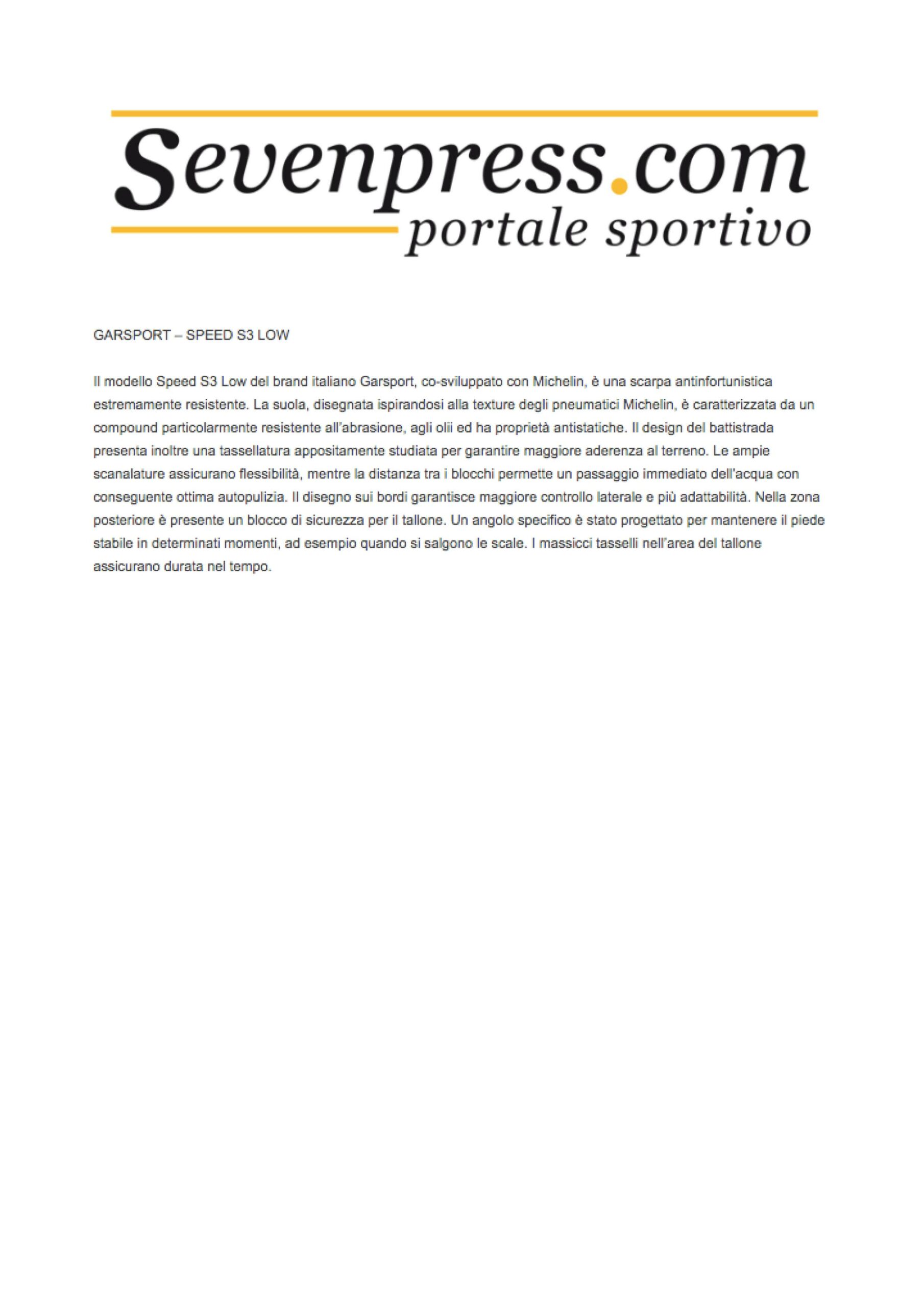 Scopri di più sull'articolo Garsport Speed S3 Low | sevenpress.com