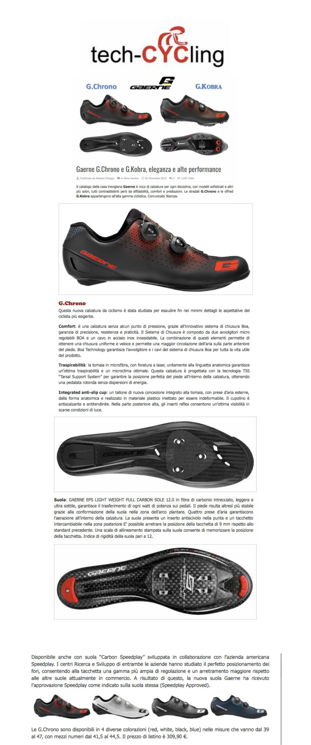 Scopri di più sull'articolo Gaerne Cchrono | Techcycling